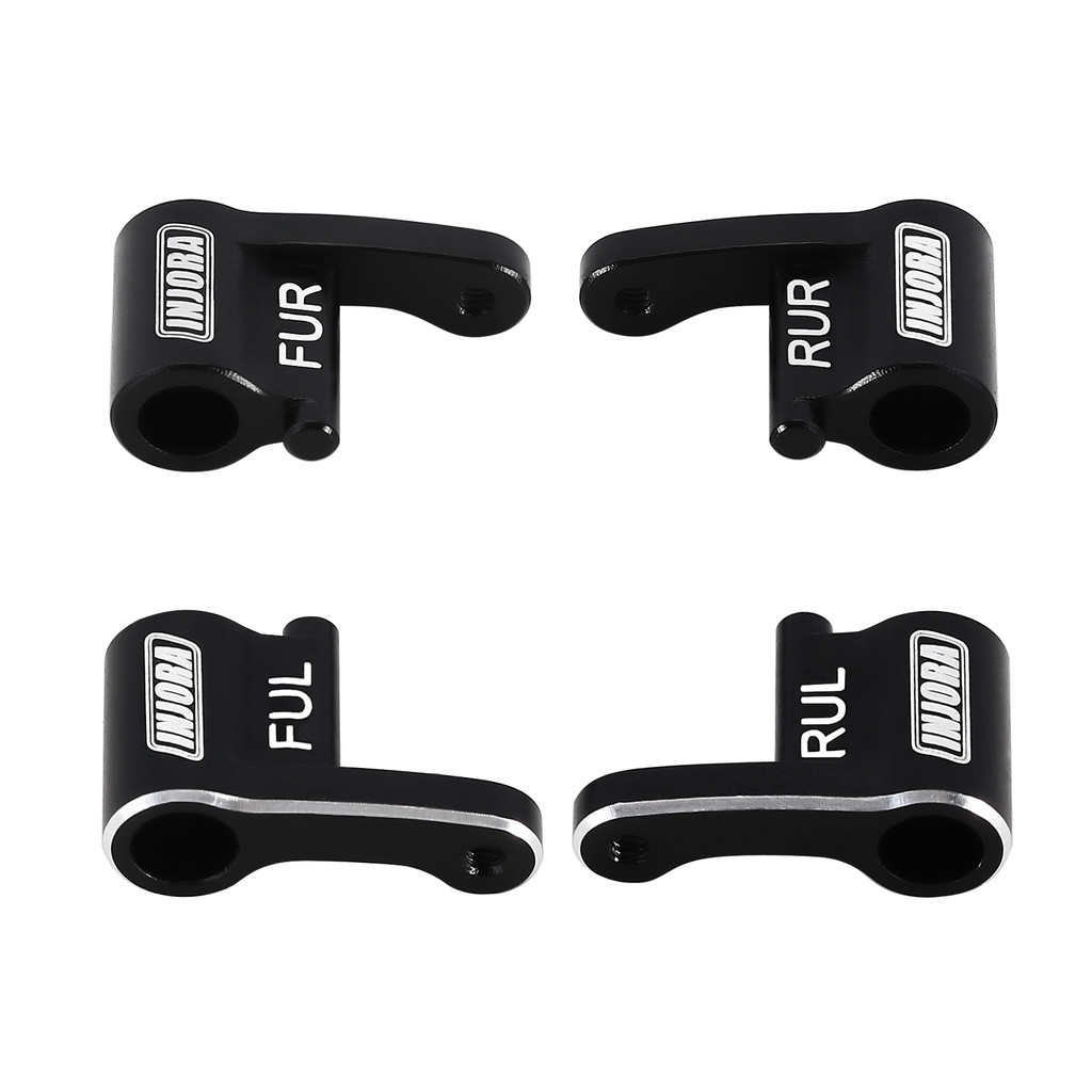 CNC Aluminum Black AnodizedShock Flex Blades for 1/24 RC Crawler SCX24 Upgrade