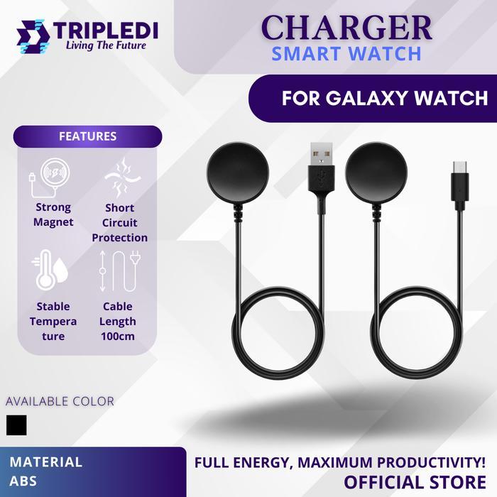 4x7s- Tripledi Wireless Charger For Samsung Galaxy Watch Active 1 2 3 4 5 6 7 Ultra Fe