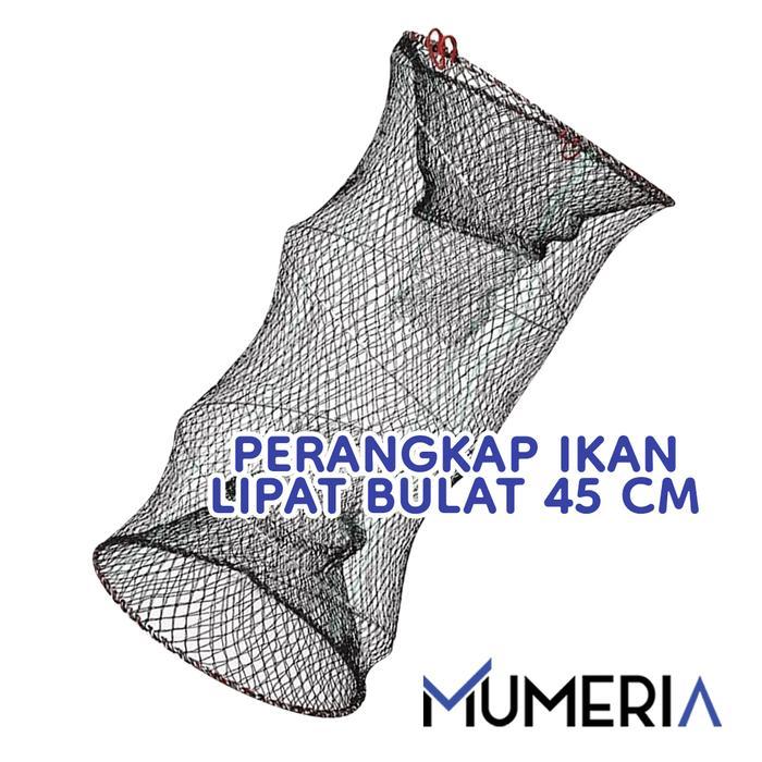 BUBU PERANGKAP IKAN BULAT 45 CM JEBAKAN JARING JALA UDANG LIPAT SUNGAI