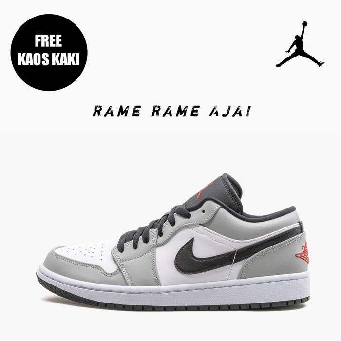BERKUALITAS Air Jordan 1 Low Light Smoke Grey