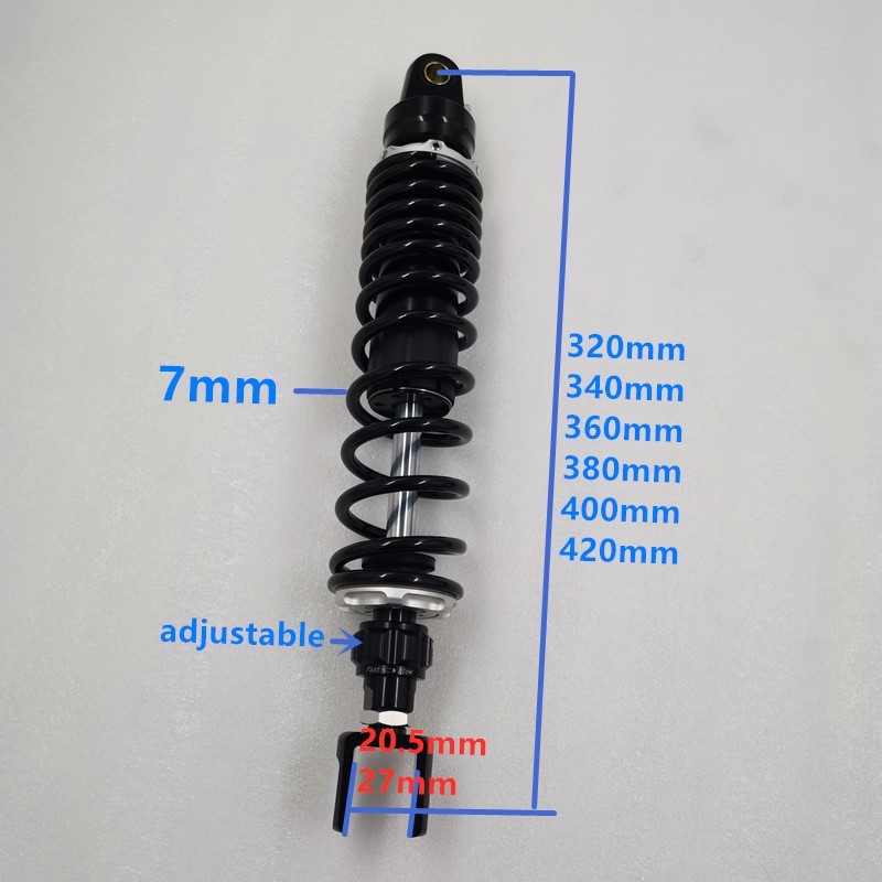 1 pcs 360mm 380mm 400mm 425mm Motorcycle shock absorbers for Honda CB400 PCX125 PCX150 Suzuki Yamaha
