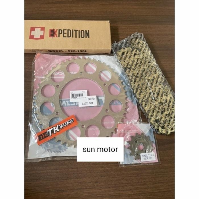 Unik Gear Set 520 Crf 150L Crf 230 Gir Paket Crf 150L Model 520 Terlaris