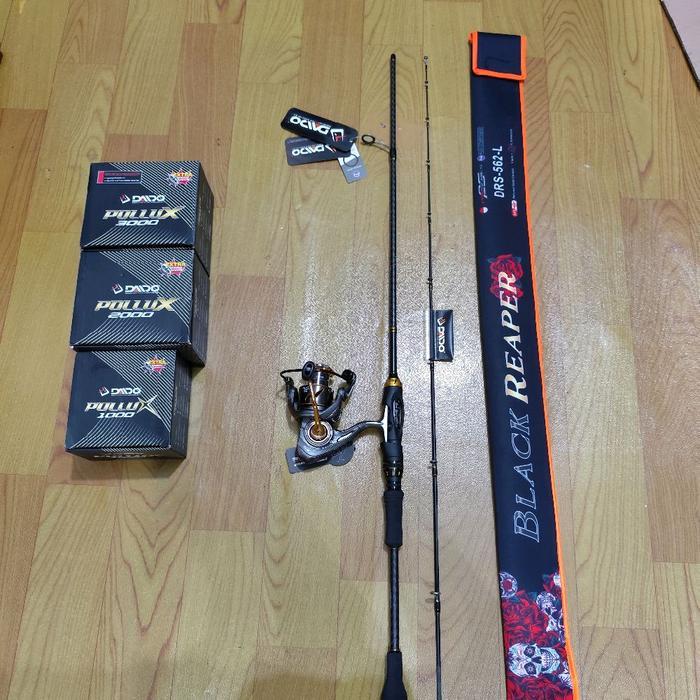 Joran daido satu set blackreaper reel daido pollux
