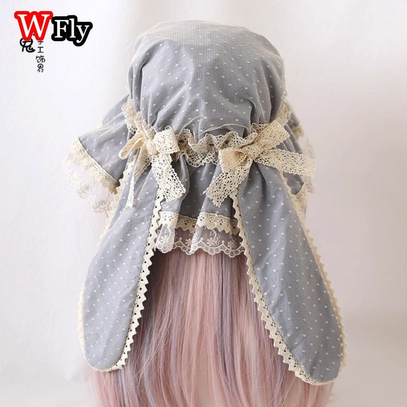 Spicy Girls Maiden Harajuku Women's Lolita Punk Gothic Sunset Lolita Sweet Lace Rabbit Ear