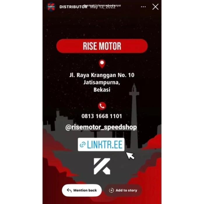 KALIPER KTC KYTACO 2 PISTON N NEW BELAKANG KN2 N7 HITAM