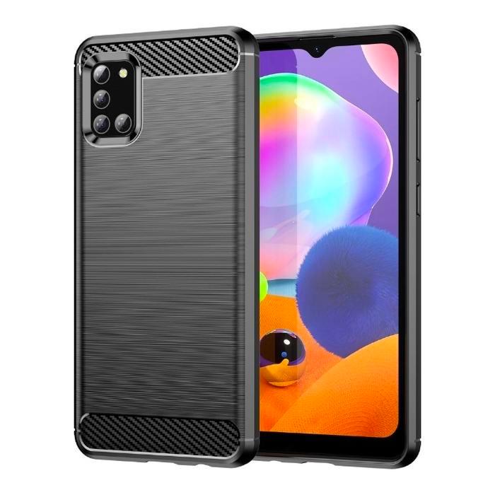 Case For Samsung A31 Soft Case Silikon Brushed Rubber