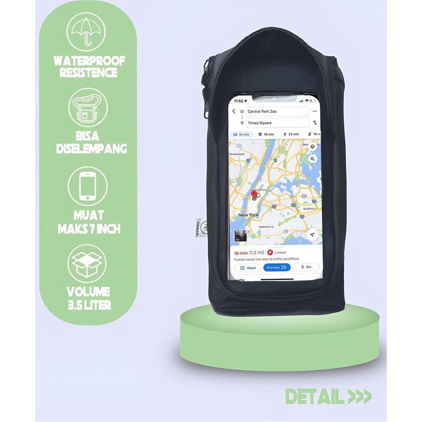 TERBARU Holder Waterproof Motor Dashbag Waterproof PVC Depan Tas Motor Anti Air Waterproof Tas Motor