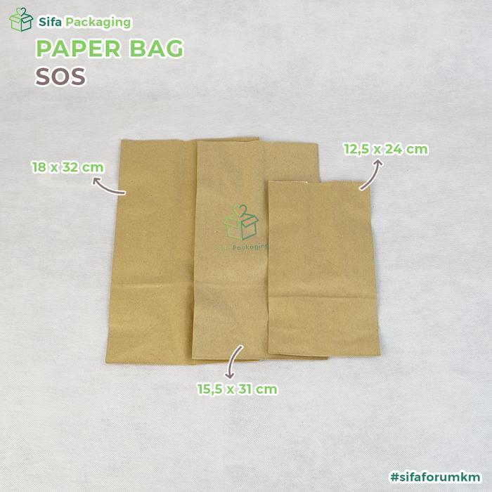 p99i- Kantong Kertas Kentang Goreng Kantong Kertas Roti Burger Bungkus Kertas Coklat Makanan