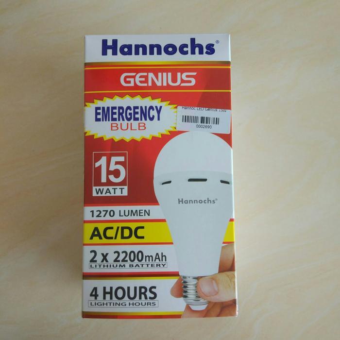 Hannochs LED Genius 15W / Lampu Hannochs LED Emergency 15watt /