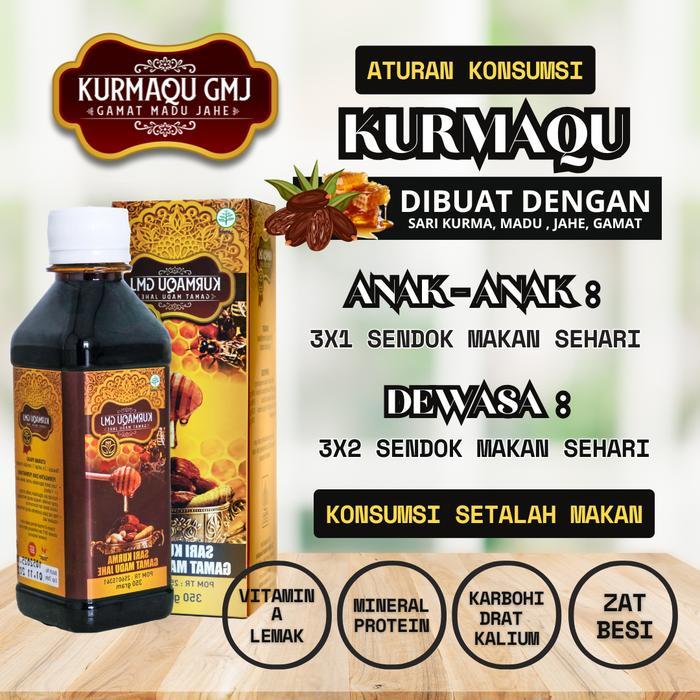 rxi7- Sari Kurma Kurmaqu Madu Kurma Asli 100% Original Murni Tanpa Campuran - Isi 350 Gram