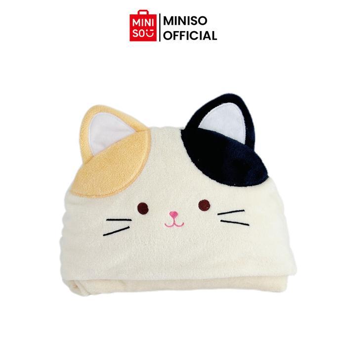 MINISO Cute Animal Series Hooded Blanket Selimut Karakter Hewan Selimut Miniso