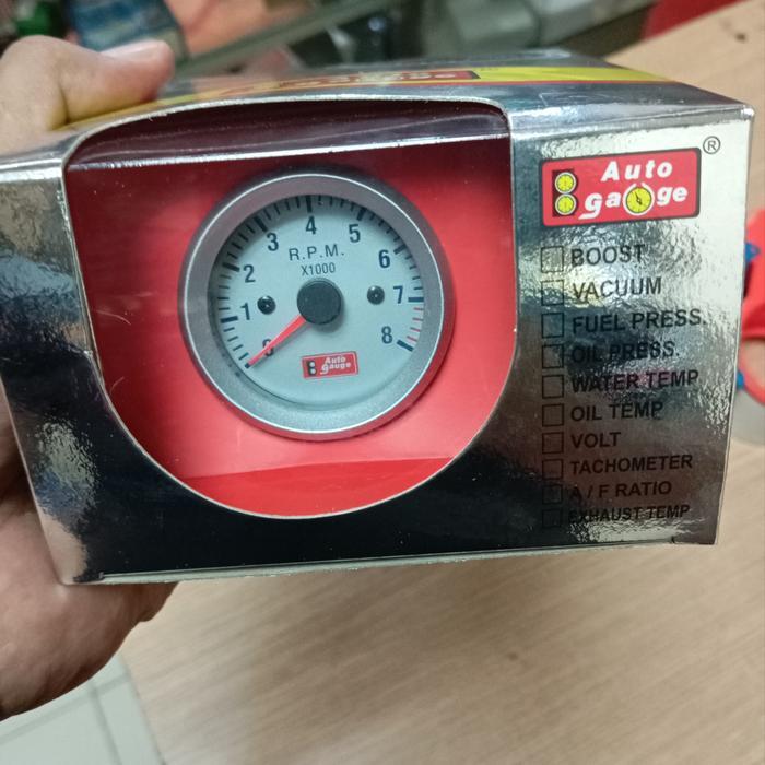 Auto Gauge RPM Mobil / Tachometer Auto Gauge Mobil Mesin Bensin