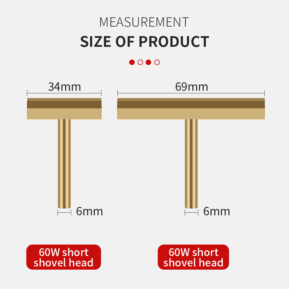 LUXIANZI Soldering iron Heating Blade Fingerprint IC Mainboard Repair Tools For Mobile phone Glass G