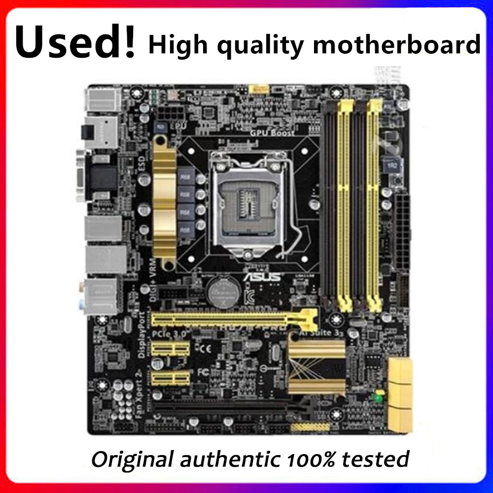 Used H87M-PRO For H87M-PRO/G10AC/DP_MB original motherboard Socket LGA 1150 DDR3 H87 SATA3 USB3.0 De