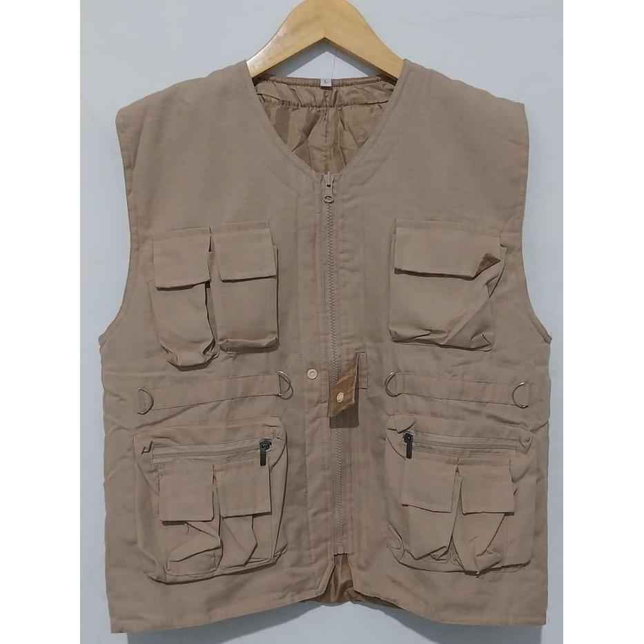 Rompi Lapangan / Rompi Kerja / Rompi Motor Pria Casual Polos Keren Pria