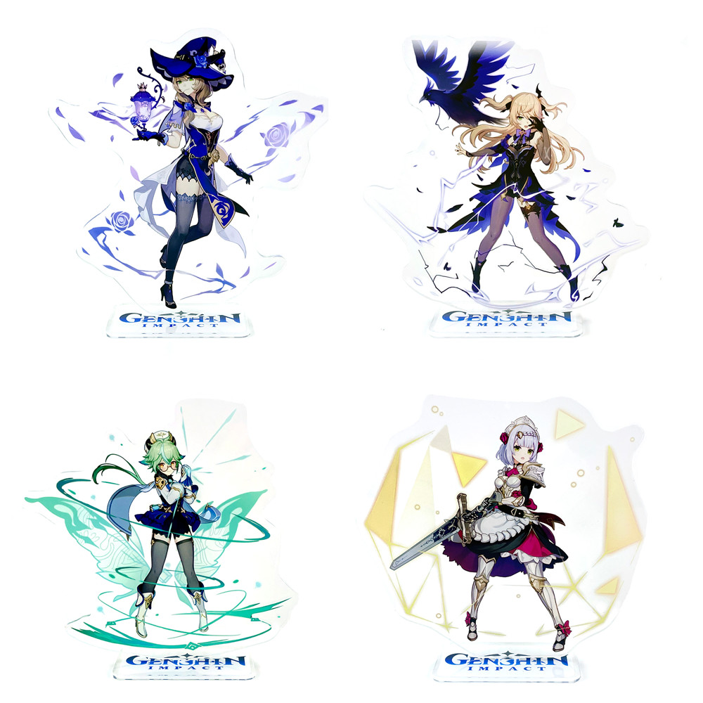 Genshin Impact Mondstadt characters Lisa Fischl Sucrose Noelle acrylic stand figure model plate