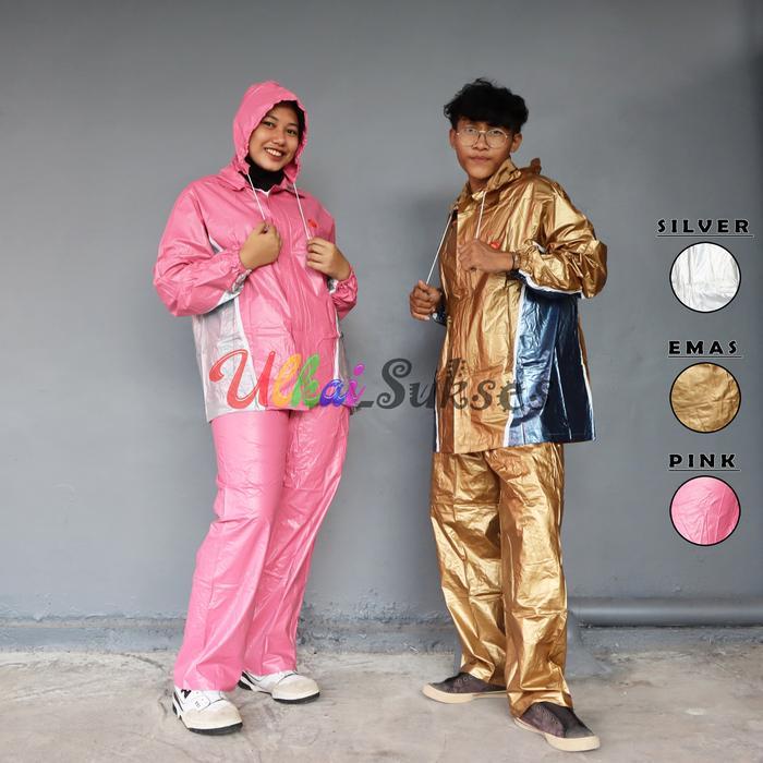 ORIGINAL Jas Hujan Setelan Jaket Celana Fixie Indoplast - Mantel Unjan Dewasa Pria Wanita Wateroof