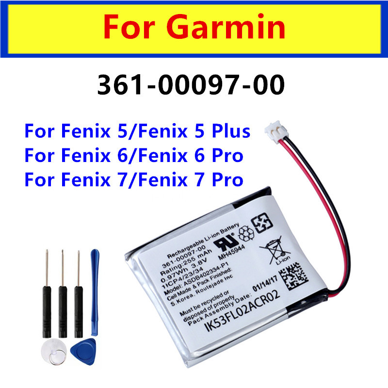 Original Battery 361-00097-00 For Fenix 5/Fenix 5 Plus For Fenix 6/Fenix 6 Pro For Fenix 7/Fenix 7