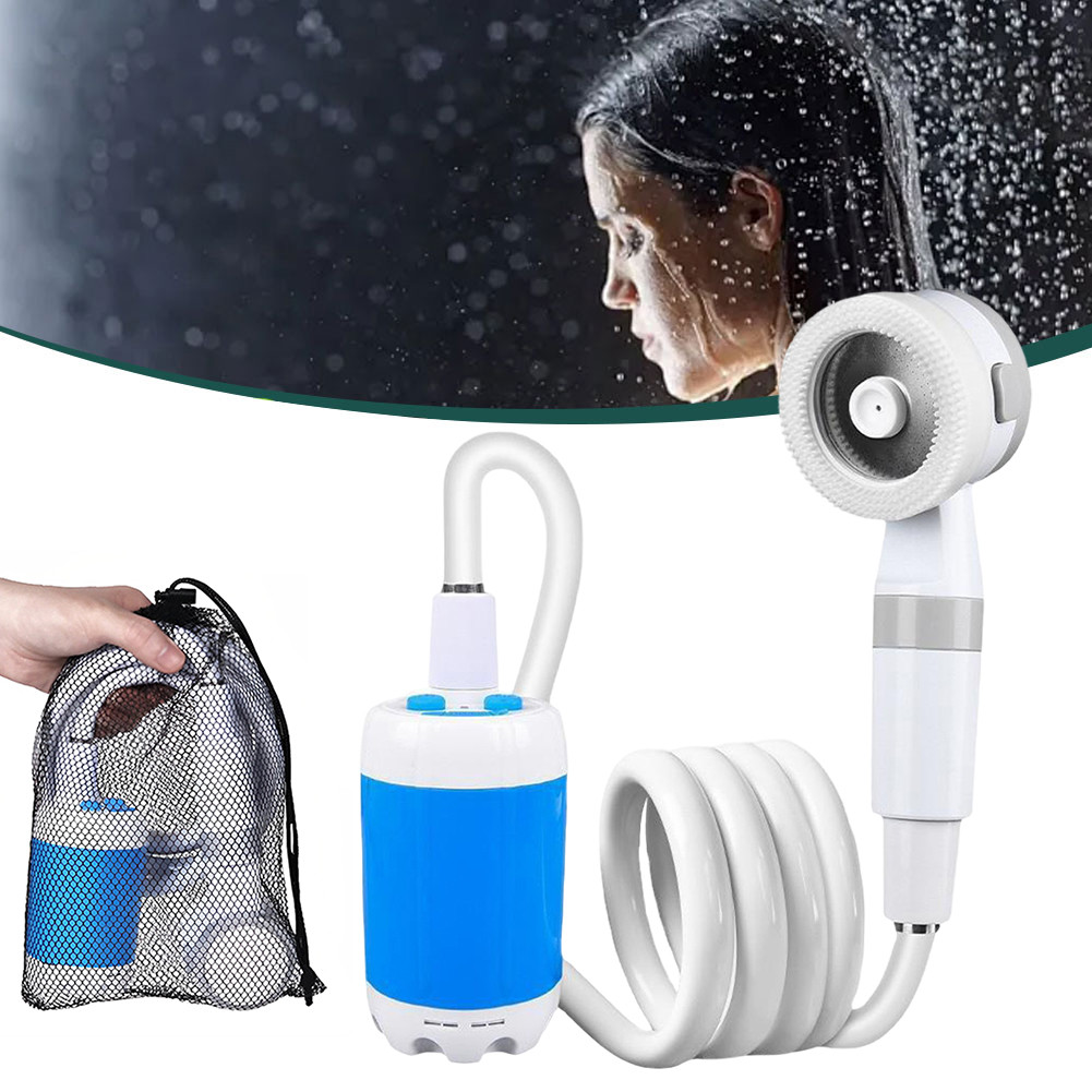 Camping Shower Pump Rechargeable Portable Shower Pump Portable Outdoor Shower Head Sprayer For