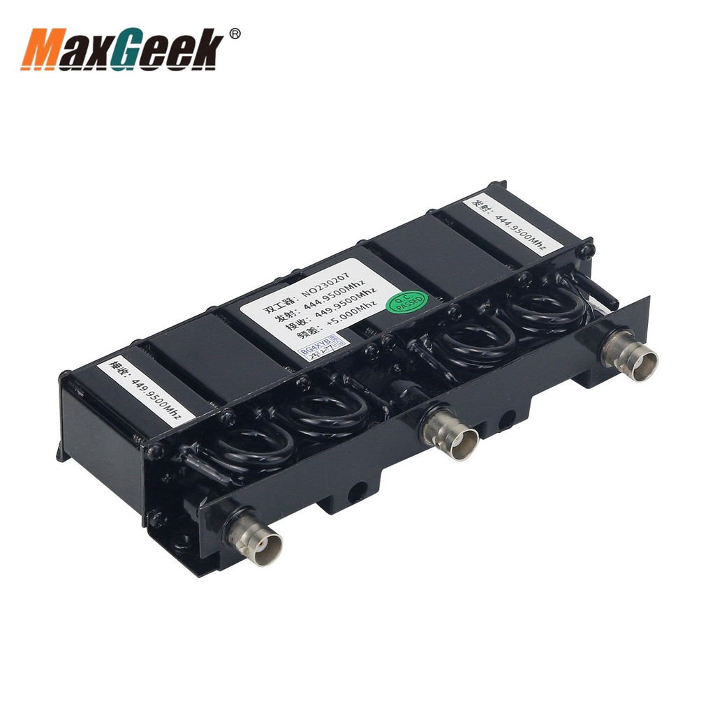 Maxgeek 20W UHF Duplexer 400Mhz-470Mhz UHF Repeater Duplexer BNC