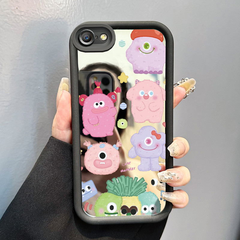 Casing Hp OPPO A39 A57 A57T A83 Case HP Casing pola Monster kartun Kartun Kasing cermin Cesing Silik