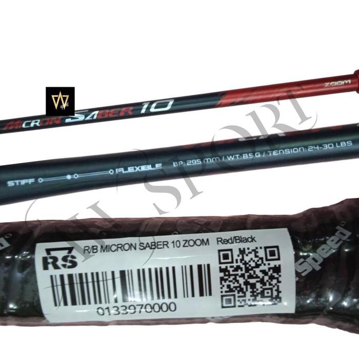 Terlaris Raket Badminton Rs Micron Saber 10 Zoom / Raket Bulutangkis Original