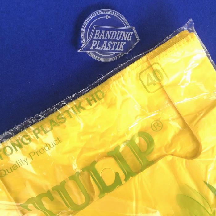 KIRIMCepAt- Kantong Plastik Kresek Hd Tulip Ukuran 40 / Kuning