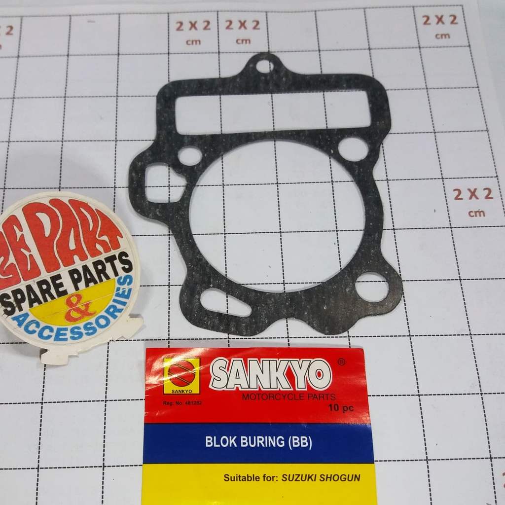 Paking Blok Boring Shogun 110 Gasket Perpak Blok Seher Shogun 110
