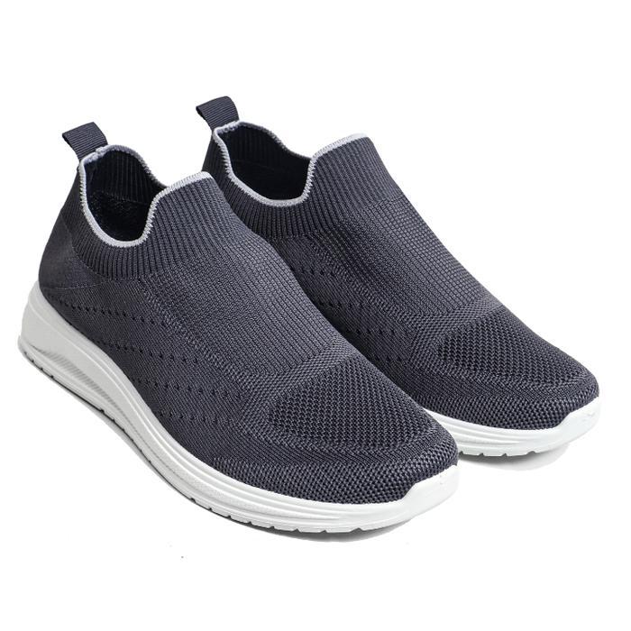 d1nv- Dr. Kevin Sepatu Sport Pria Men Sneakers Sekolah Flyknit Slip On 889-087