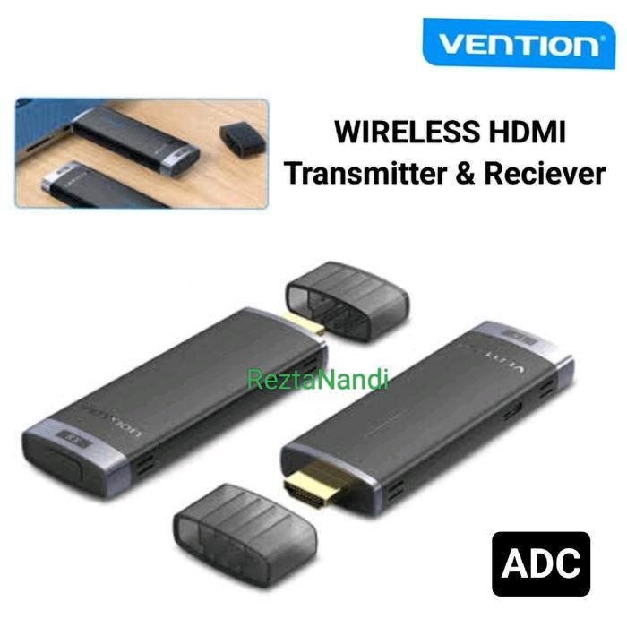 HDMI WIRELESS TRANSMITTER AND RECIEVER VENTION Wireless HDMI Dongle Mirroring - ADC hd mi
