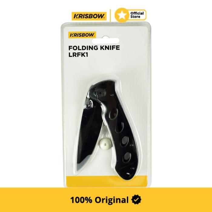 jy78- Krisbow Pisau Lipat Lrfk1 - Hitam