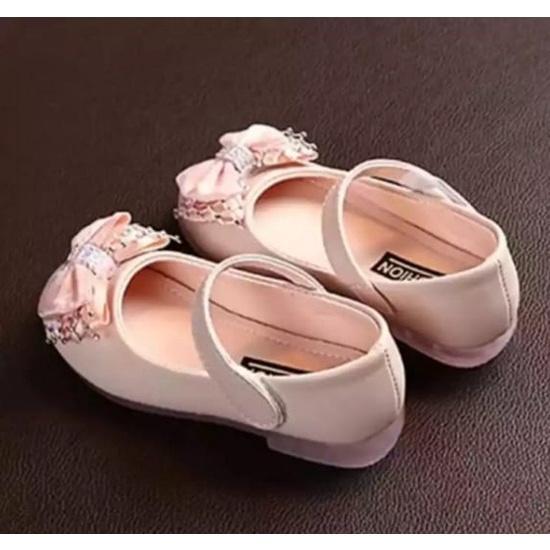 Sepatu Balet Anak Perempuan Kekinian / Sepatu Flat Balet Anak Perempuan Pita Permata / Sepatu Balet
