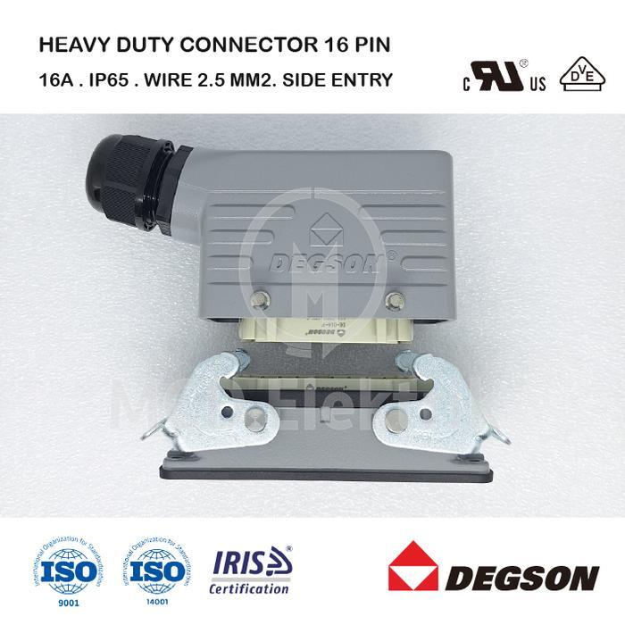 Heavy Duty Connector 16 Pin Side Entry Hdc-De-16-21-11 Degson