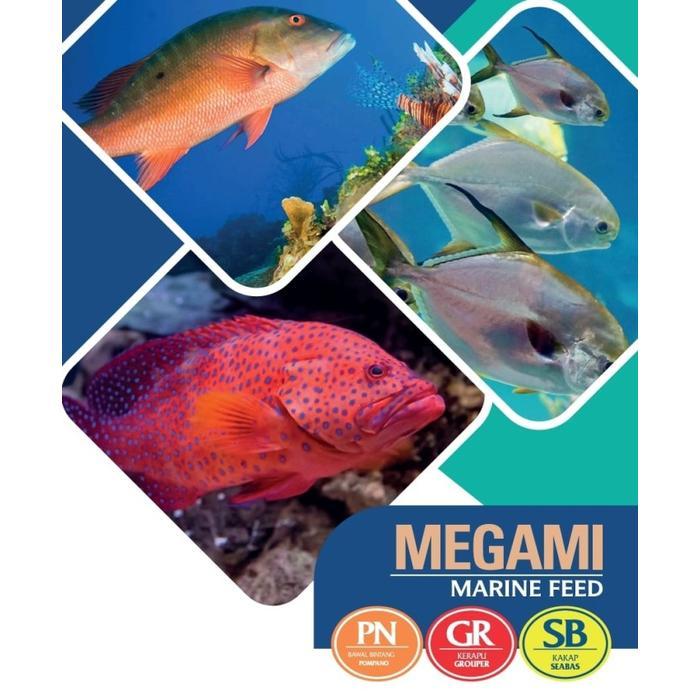 SALE 1 Kg MEGAMI GR PN SB Pelet Pakan Ikan Kerapu Kakap Koi Hias Koki MS Laut 1Kg 1 Kilo Termurah