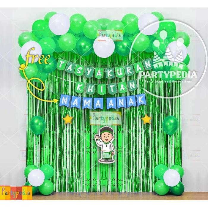 Paket Dekorasi Tasyakuran Khitan Free Nama