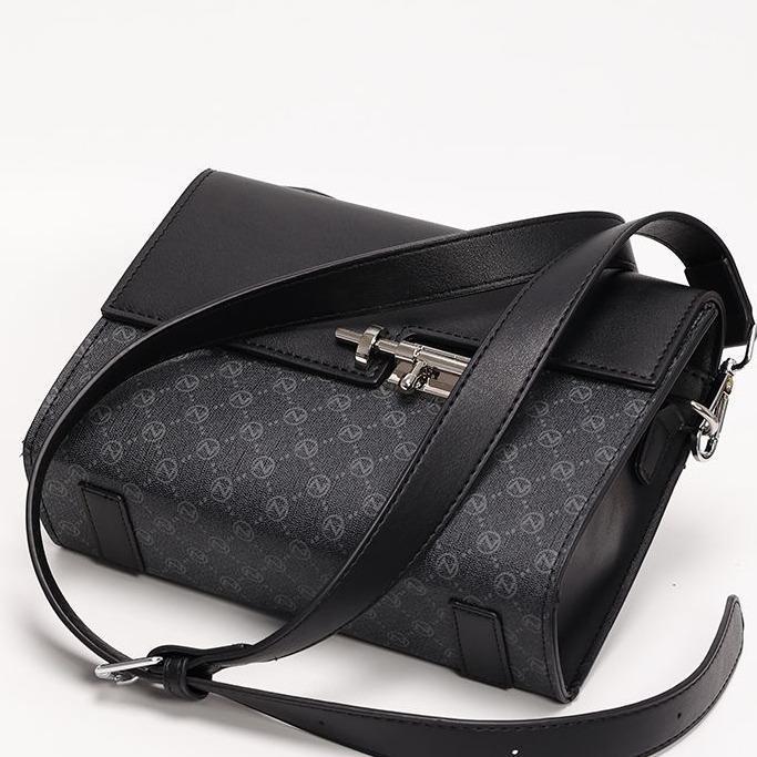 Bostanten Shop - Concept Ham Lton Tas Selempang Pria Kulit Tas Kulit Cowok Tas Pria Tas Jalan Hitam