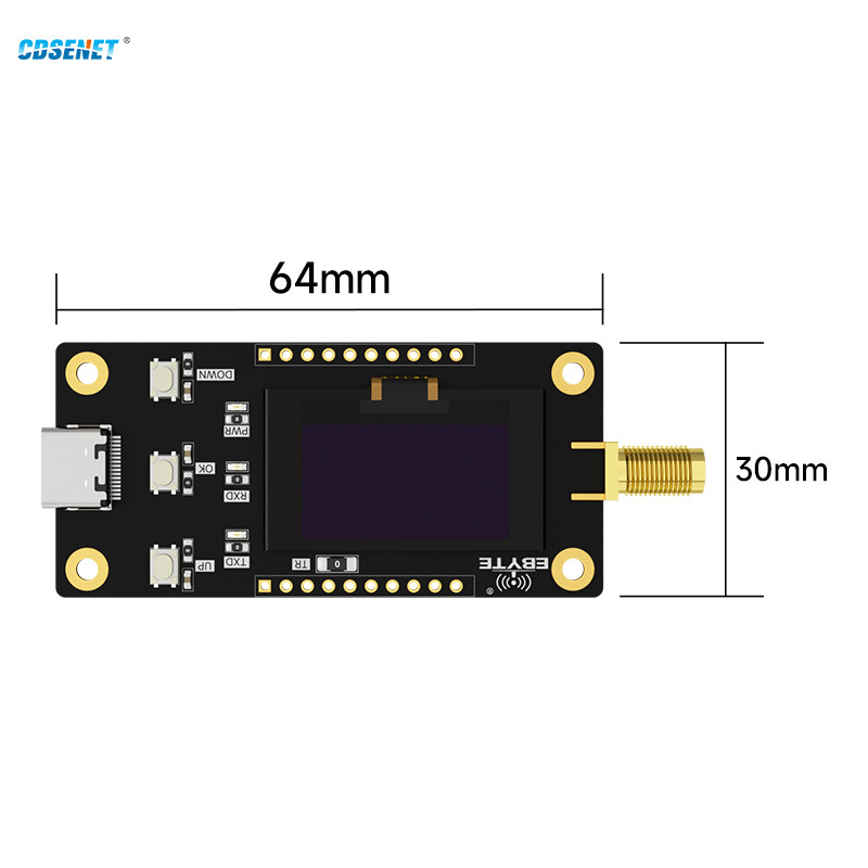 433Mhz Lora Rf Transceiver Offline Test Development Kit Oled Display Cdsenet E32-400Mbl-Sc 20Dbm