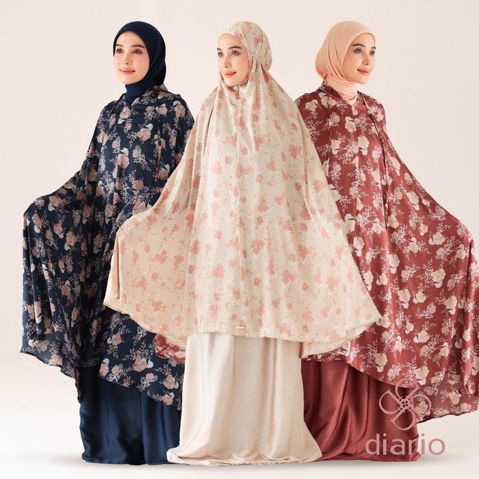 ORIGINAL Diario - Mukena Dewasa Lana 2 in 1 READY STOCK