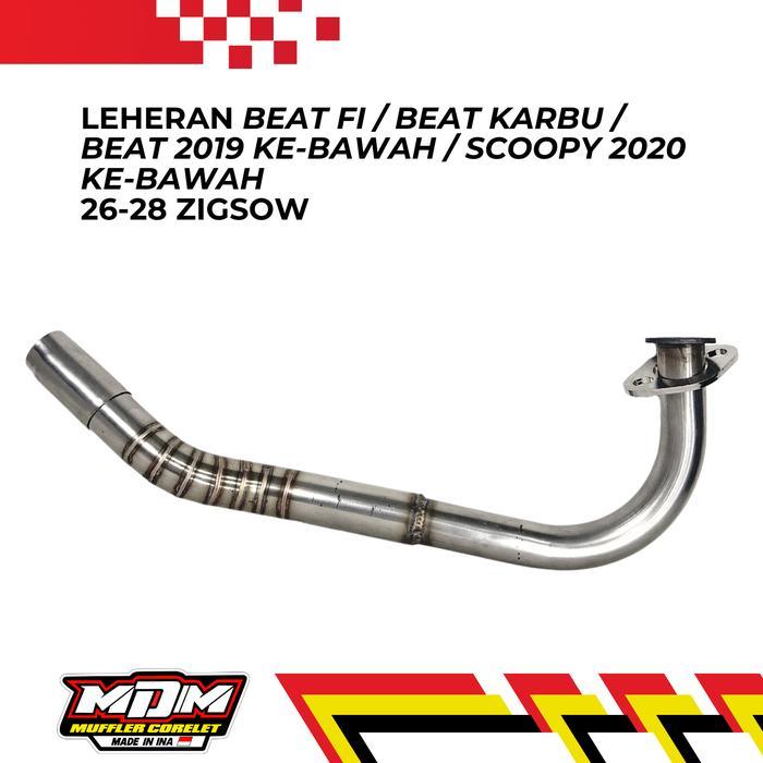 Leher Pipa Kenalpot Beat Fi / Beat Karbu / Scoopy 26/28 zigsow kolong MDM Muffler