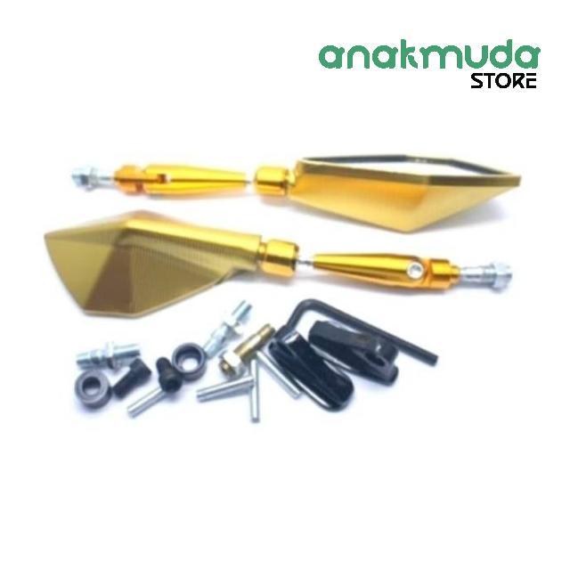 Spion Tomok Lipat Variasi Full Warna CNC motor Vixion N CB150 Satria FU Beat Vario R15 Baut Fairing