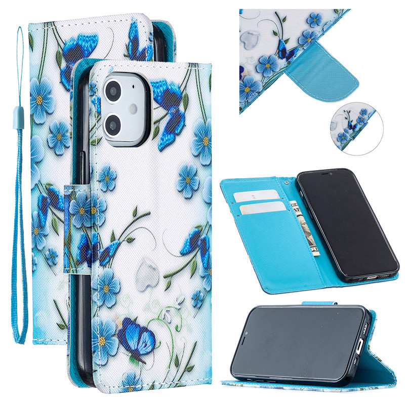 Flip Leather Phone Case na For Coque iPhone 11 12 Pro Max 12mini Case for iPhone SE 2020 XR XS MAX W