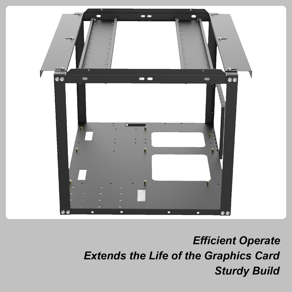 Mining Rig Frame For Eatx Pc Frame Computer Case Open Air Testbench Stackable Rack Stand Desktop