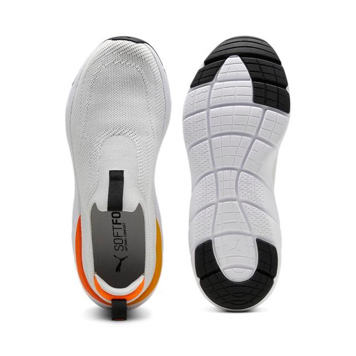 Puma Sepatu Lari Slip-On Softride Flex Knit Gray-Orange Original