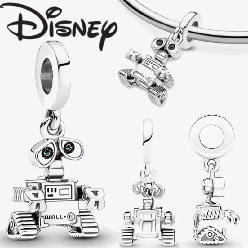 Disney 2025's New Popular Creative Robot Pendant Fits Pandora's Original Bracelet Accessories for