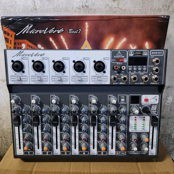 Mixer Microverb Best-7 Best 7 Mixer Audio Ready Stock