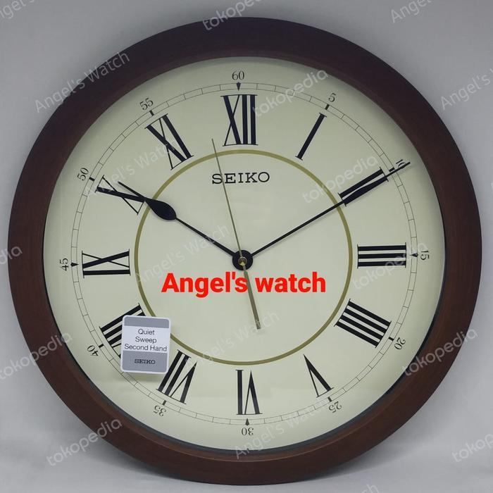 JAM DINDING SEIKO QXA598T QXA598 ORIGINAL GARANSI RESMI ROMAWI ANGKA