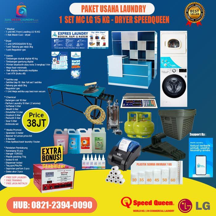 Paket Usaha Laundry kiloan LG - Speedqueen