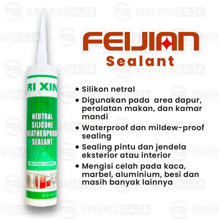 jgmh- Sealant Neutral Silicone / Sealant Netral / Sealant Kaca - Ri Xin