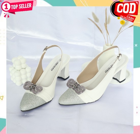 Terbaru Haighils Wanita Terbaru Sandal Heels Wanita Hak Kaca High Hells Termurah Sepatu Hak Hils San