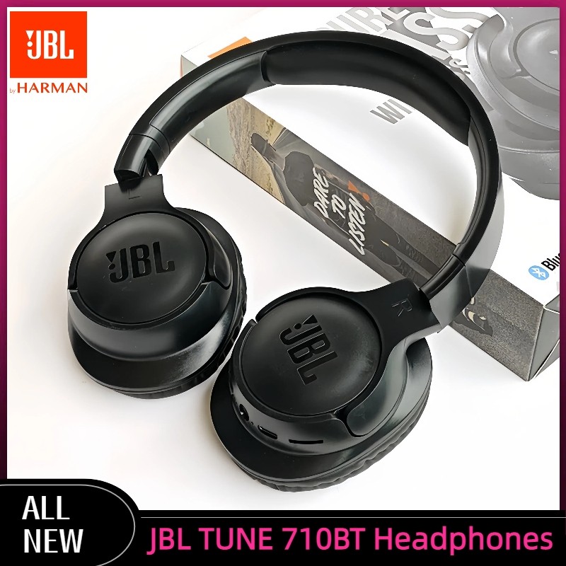 JBL TUNE 710 BT Wireless Headphones Bluetooth On-Ear Headset with Microphone and Pure Bass Sound